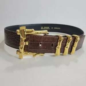 Escada | Accessories | Escada Statement Gold Buckle Leather  display picture 1